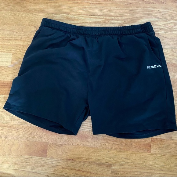 DEMOZU Women's 5" Sweat Shorts with Pockets, Black, XXL - Picture 4 of 8